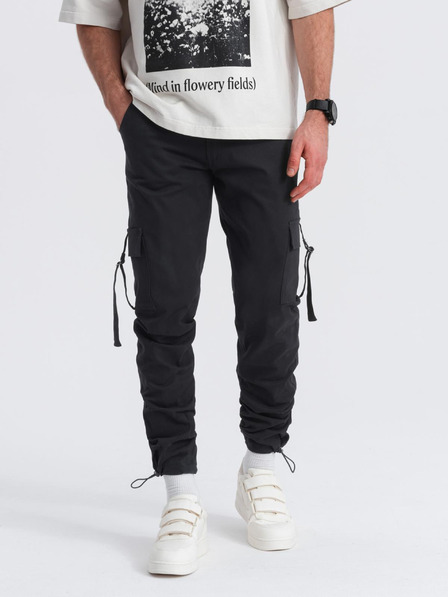 Ombre Clothing Moška oblačila Ombre Clothing STRAIGHT LEG CARGO V4 OM-PACG-0197