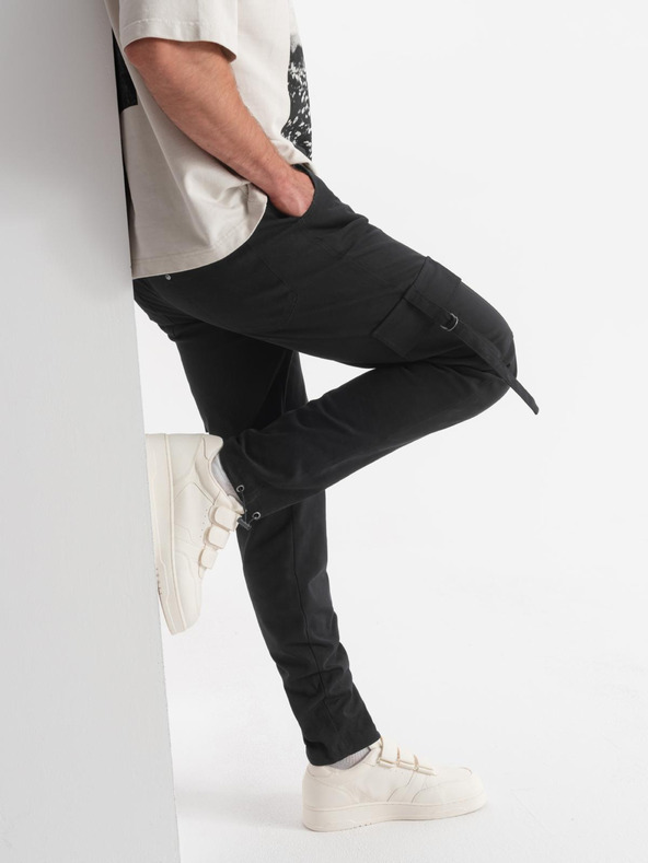 Ombre Clothing Moška oblačila Ombre Clothing STRAIGHT LEG CARGO V4 OM-PACG-0197