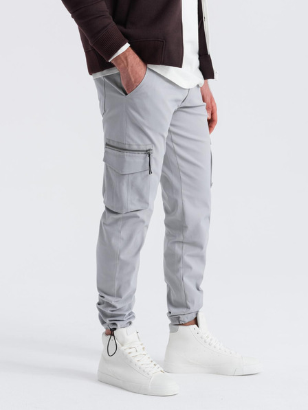 Ombre Clothing Moška oblačila Ombre STRAIGHT LEG CARGO V3 OM-PACG-0196