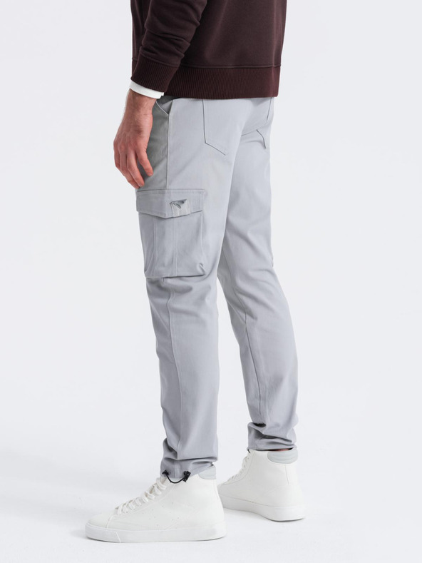 Ombre Clothing Moška oblačila Ombre STRAIGHT LEG CARGO V3 OM-PACG-0196