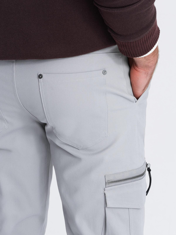 Ombre Clothing Moška oblačila Ombre STRAIGHT LEG CARGO V3 OM-PACG-0196