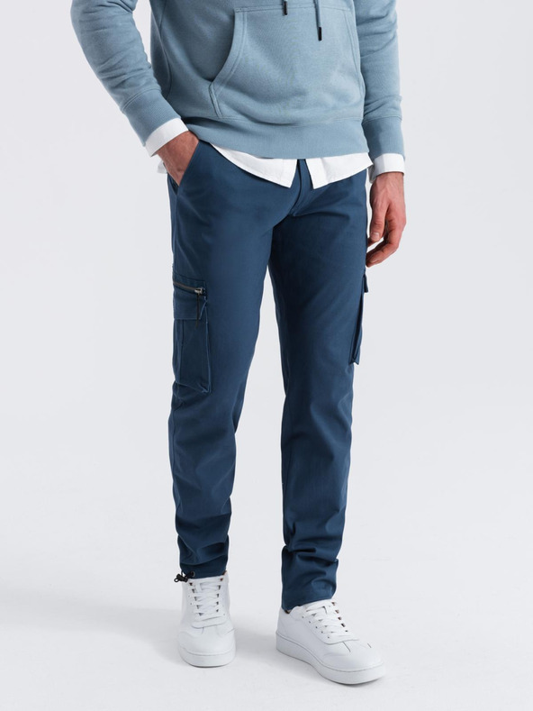 Ombre Clothing Moška oblačila Ombre Clothing STRAIGHT LEG CARGO V4 OM-PACG-0196