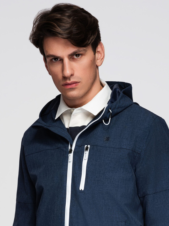 Ombre Clothing Moška lahka športna jakna s podlogo iz flisa Ombre Clothing