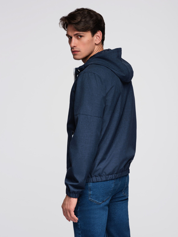 Ombre Clothing Moška lahka športna jakna s podlogo iz flisa Ombre Clothing