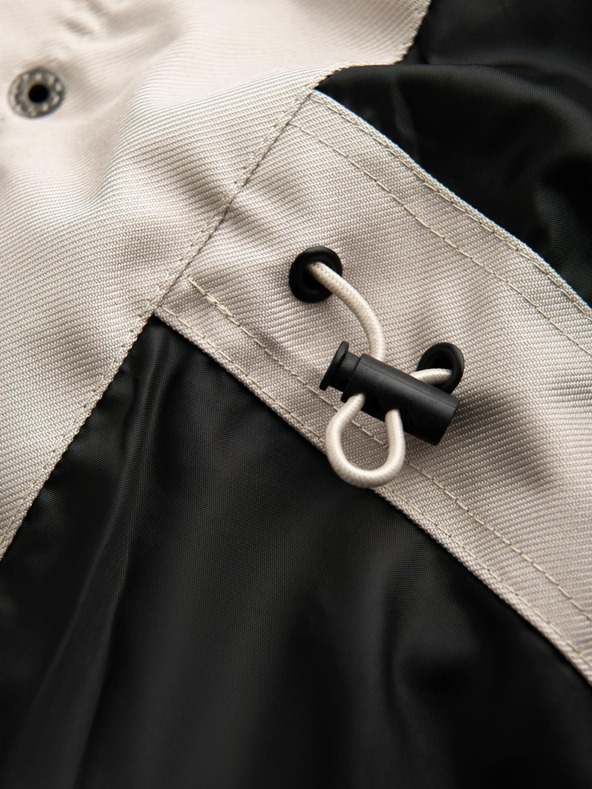 Ombre Clothing Moška dolga jakna parka s kapuco Ombre Clothing