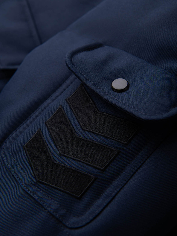 Ombre Clothing Moška dolga jakna parka s kapuco Ombre Clothing