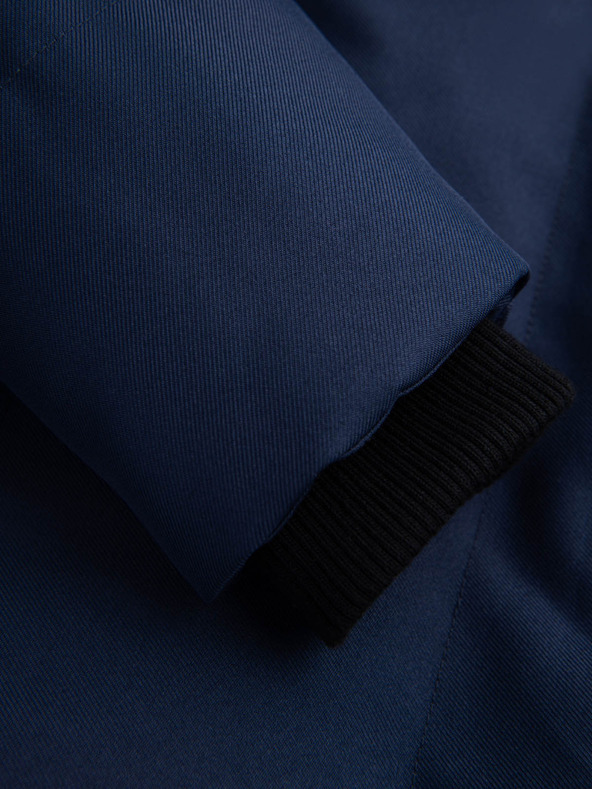 Ombre Clothing Moška dolga jakna parka s kapuco Ombre Clothing