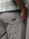 Ombre Clothing Moške jogger hlače z žepi in potiskom sive barve Ombre oblačila