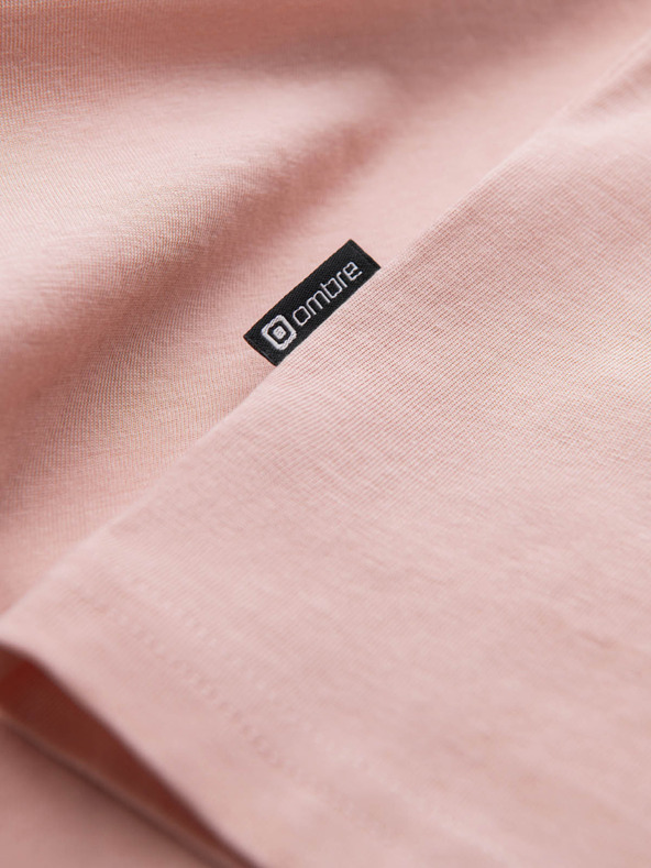 Edoti EDOTI Moška majica s potiskom, svetlo rožnata