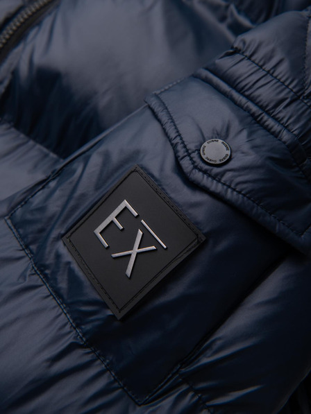 Ombre Clothing Moška topla jakna z rebrastimi zaključki Ombre Clothing