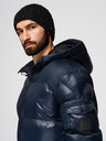 Ombre Clothing Moška topla jakna z rebrastimi zaključki Ombre Clothing