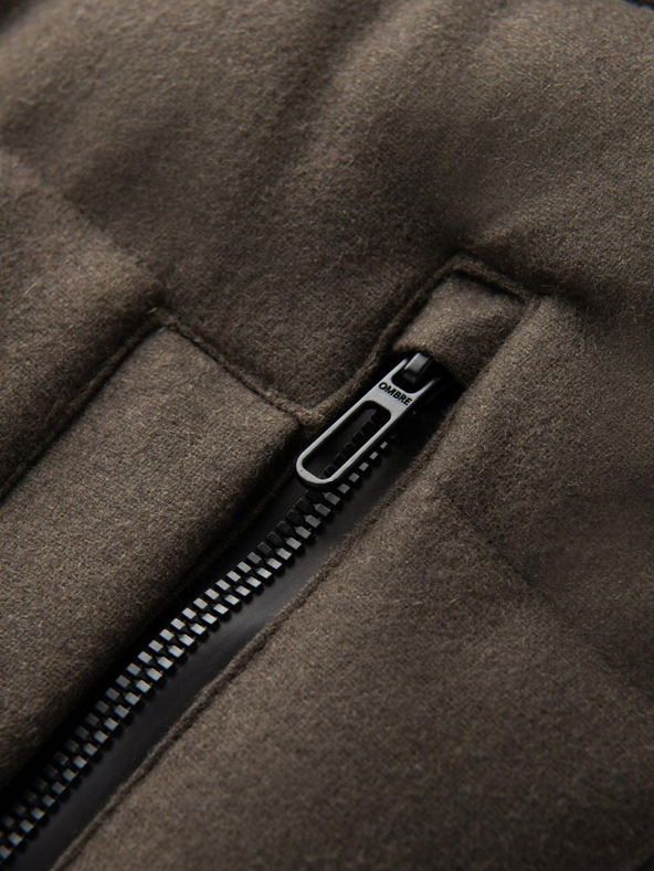 Ombre Clothing Moška jakna s kapuco Ombre oblačila