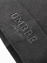 Ombre Clothing Moška pletena kapa z izvezenim napisom Ombre Clothing