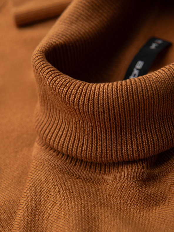 Ombre Clothing Moški pleteni enobarvni rolo iz viskoze Ombre Clothing