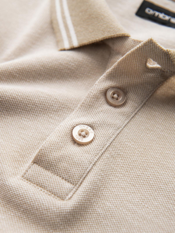 Ombre Clothing Moška polo majica z dolgimi rokavi Ombre Clothing