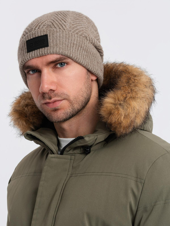 Ombre Clothing Moška pletena kapa Ombre oblačila