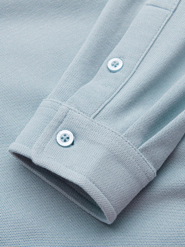 Ombre Clothing Moška pletena srajca s tankimi rokavi Ombre oblačila