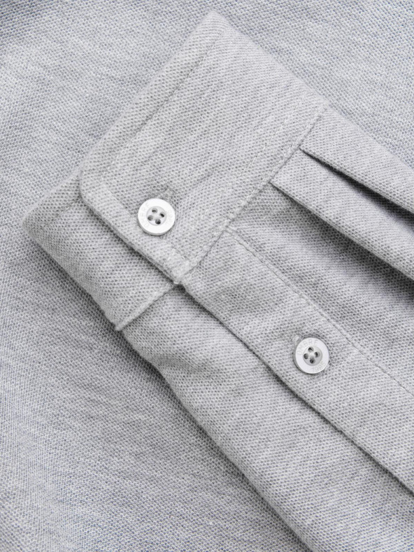 Ombre Clothing Moška pletena srajca s tankimi rokavi Ombre oblačila