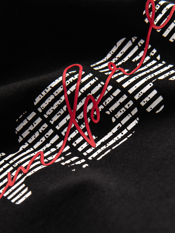 Ombre Clothing Moška bombažna majica z nežno vezenino Ombre Clothing