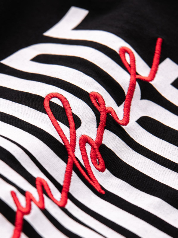 Ombre Clothing Moška bombažna majica z nežno vezenino Ombre Clothing