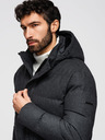Ombre Clothing Moška lahka jakna z mrežasto podlogo in kapuco Ombre Clothing