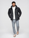 Ombre Clothing Moška lahka jakna z mrežasto podlogo in kapuco Ombre Clothing