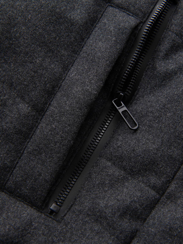 Ombre Clothing Moška lahka jakna z mrežasto podlogo in kapuco Ombre Clothing