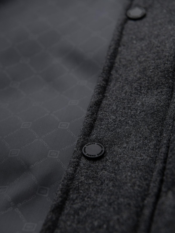 Ombre Clothing Moška lahka jakna z mrežasto podlogo in kapuco Ombre Clothing