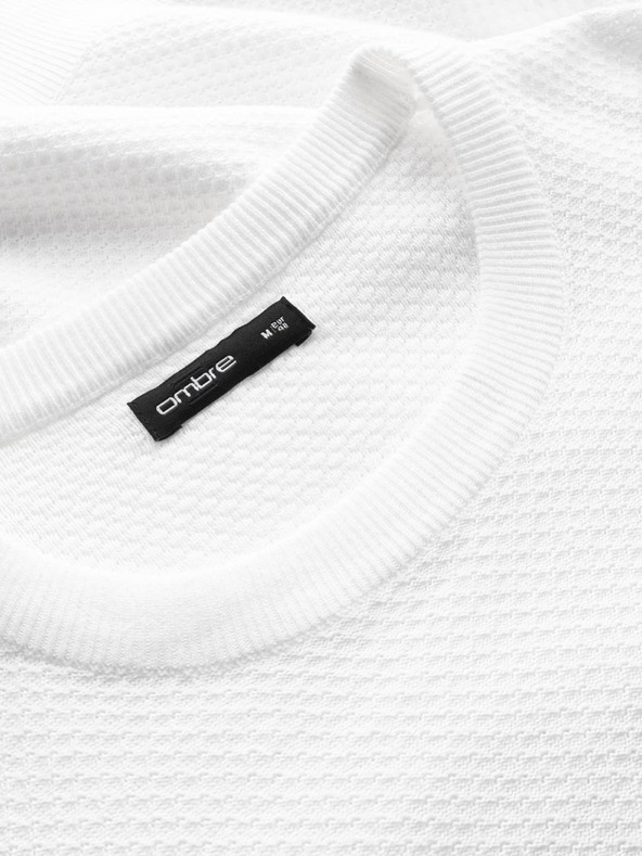 Ombre Clothing Moški pulover iz diamantne pletenine Ombre Clothing