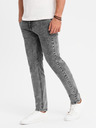 Ombre Clothing Moške hlače iz džinsa STRAIGHT LEG - črne V1 OM-PADP-0133 Ombre Clothing