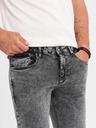 Ombre Clothing Moške hlače iz džinsa STRAIGHT LEG - črne V1 OM-PADP-0133 Ombre Clothing