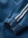 Ombre Clothing Moške športne hlače iz džinsa z obrobo - modre V3 OM-PADJ-0156 Ombre Clothing