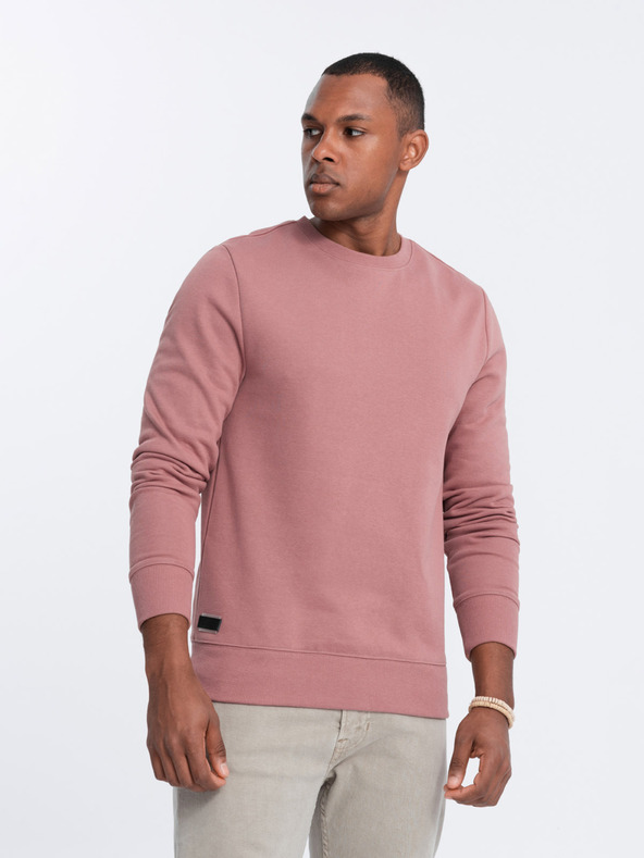 Ombre Clothing Moška bombažna jopa BASIC Ombre Clothing