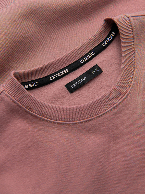 Ombre Clothing Moška bombažna jopa BASIC Ombre Clothing