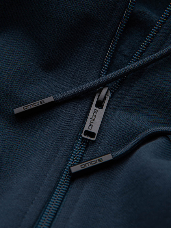 Ombre Clothing Moška bombažna elastična jopa BASIC Ombre Clothing