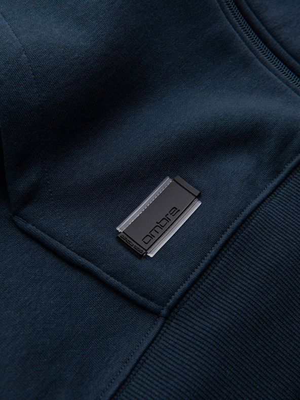 Ombre Clothing Moška bombažna elastična jopa BASIC Ombre Clothing