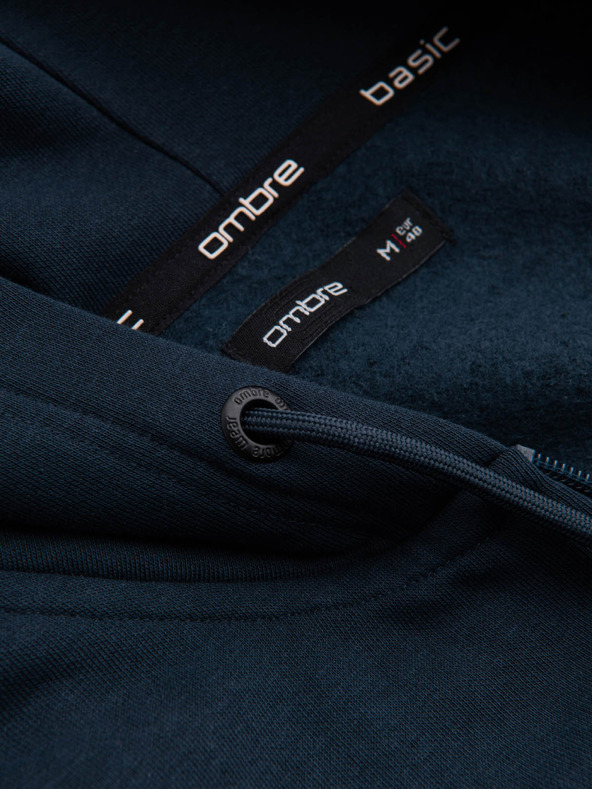 Ombre Clothing Moška bombažna elastična jopa BASIC Ombre Clothing