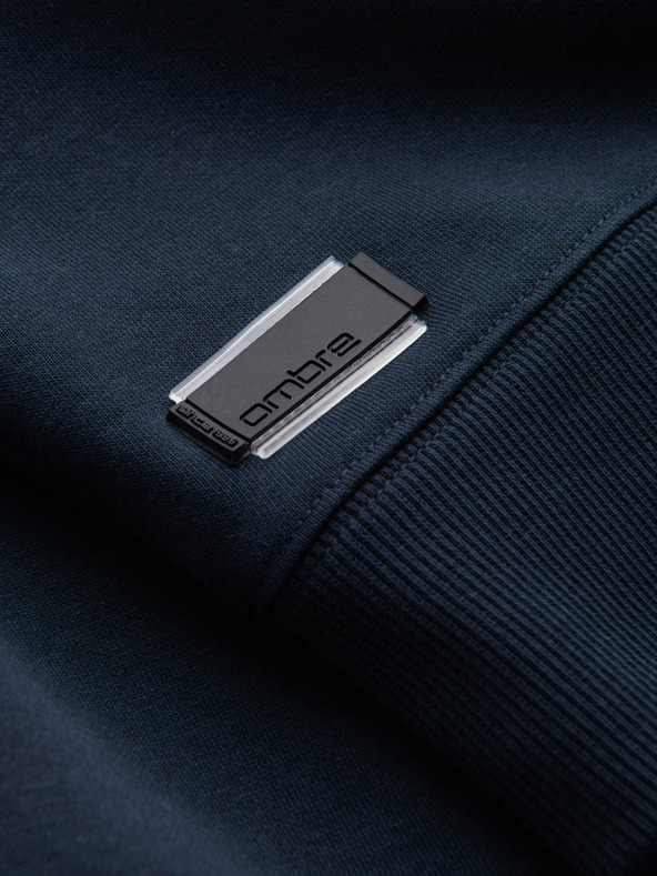 Ombre Clothing Moška bombažna jopa BASIC Ombre Clothing