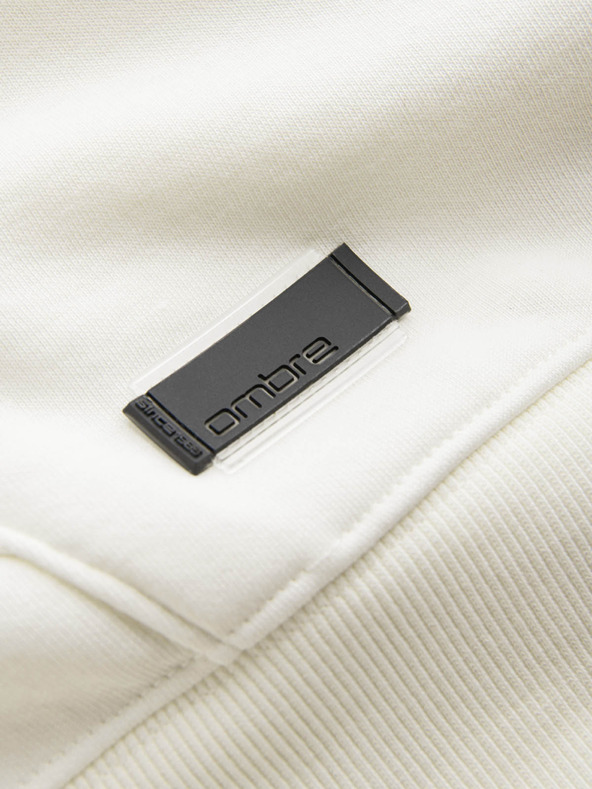 Ombre Clothing Pánska bavlnená klokaní mikina BASIC s kapucňou Ombre Clothing