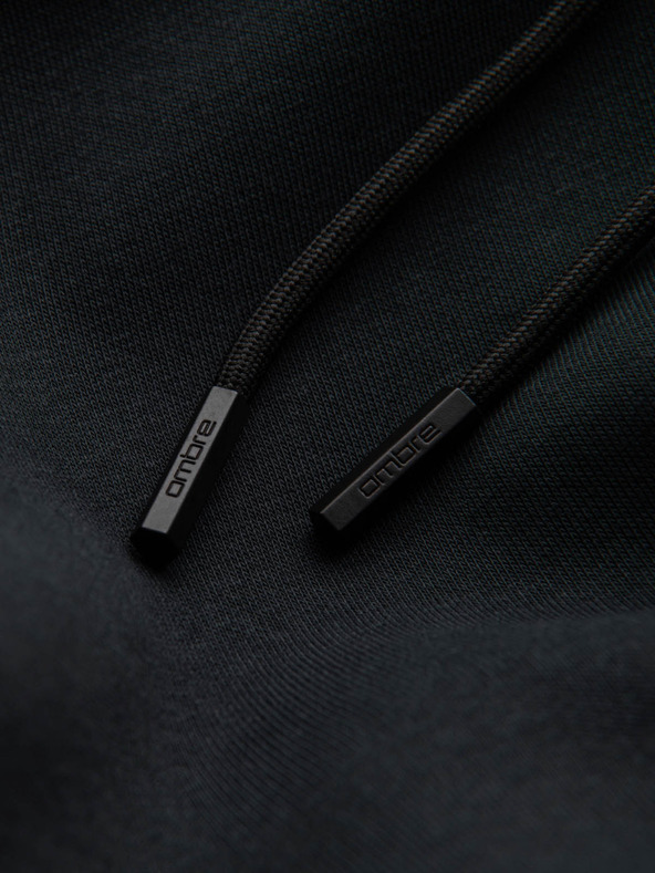 Ombre Clothing Pánska bavlnená klokaní mikina BASIC s kapucňou Ombre Clothing