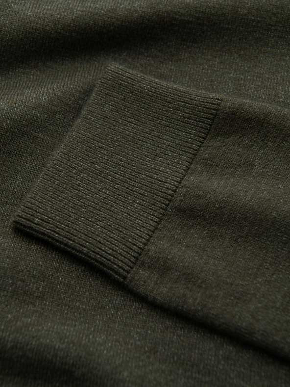 Ombre Clothing Moški pleten roloz z viskozo - temno siva V5 OM-SWTN-0127 Ombre Clothing