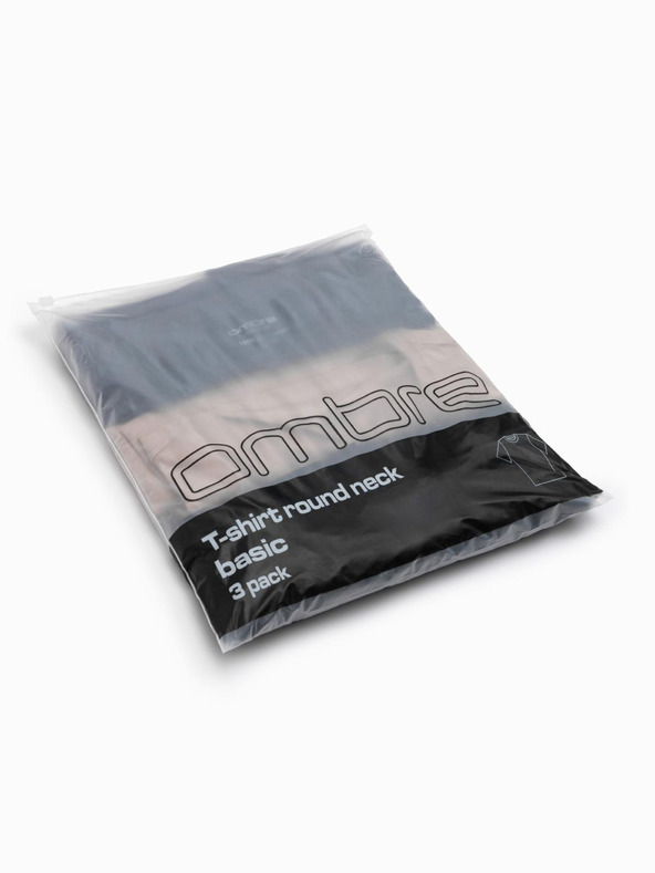 Ombre Clothing Moška majica brez potiska - mešanica 3 kosov Z29 Ombre Clothing