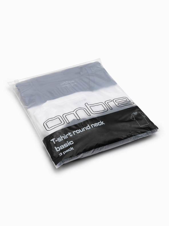 Ombre Clothing Moška majica brez potiska - mešanica 3 kosov Z29 Ombre Clothing