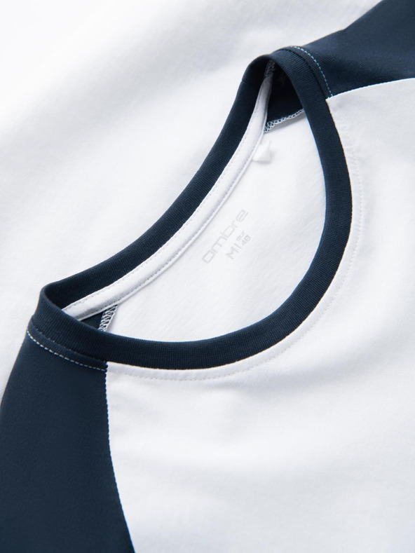 Ombre Clothing Moška potiskana majica z dolgimi rokavi - črna V1 OM-LSPT-0119 Ombre Clothing