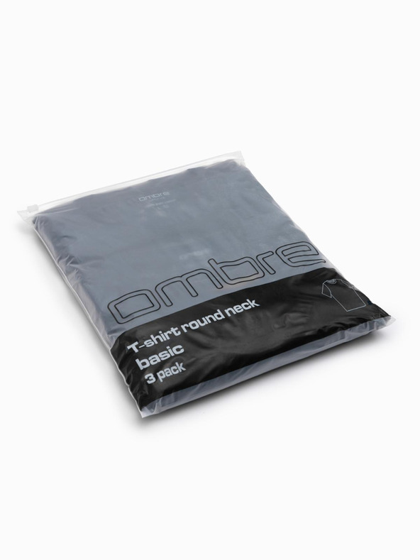 Ombre Clothing Moška majica brez potiska - mešanica 3 kosov Z29 Ombre Clothing