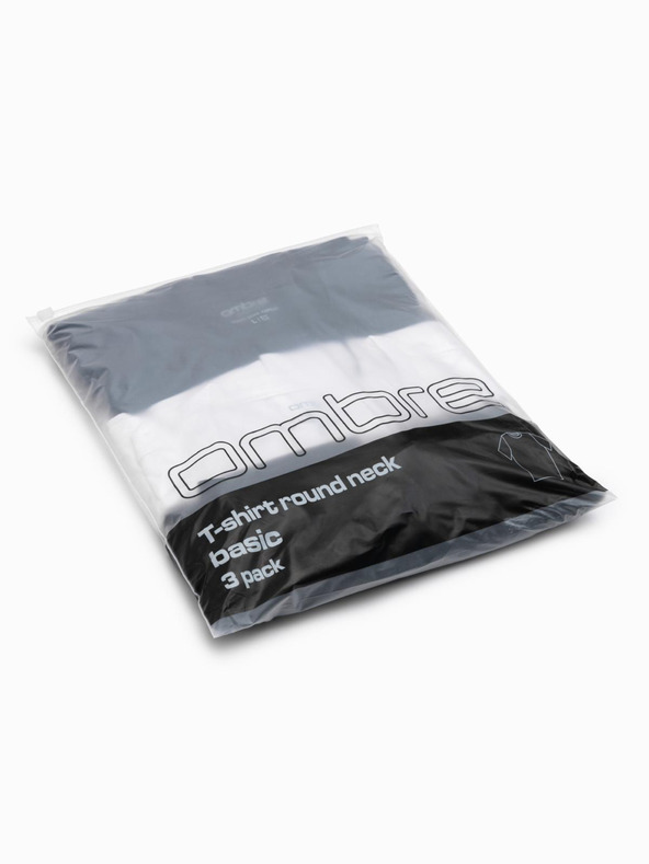 Ombre Clothing Moška majica brez potiska - mešanica 3 kosov Z29 Ombre Clothing