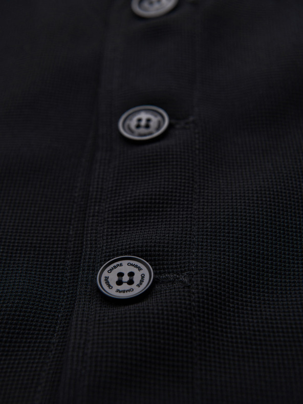 Ombre Clothing Moška strukturirana telovnik po meri z žepi Ombre Clothing