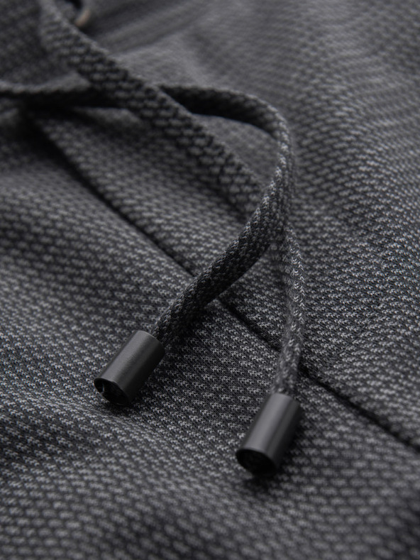 Ombre Clothing Moške strukturirane pletene kratke hlače z elastičnim pasom Ombre Clothing