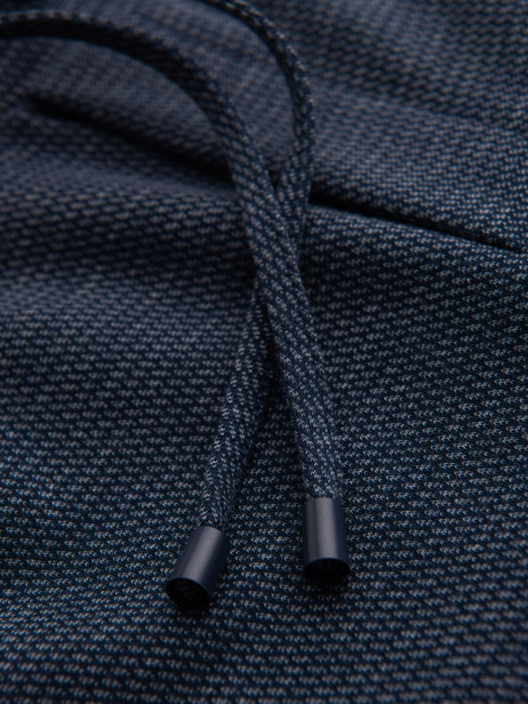 Ombre Clothing Moške strukturirane pletene kratke hlače z elastičnim pasom Ombre Clothing