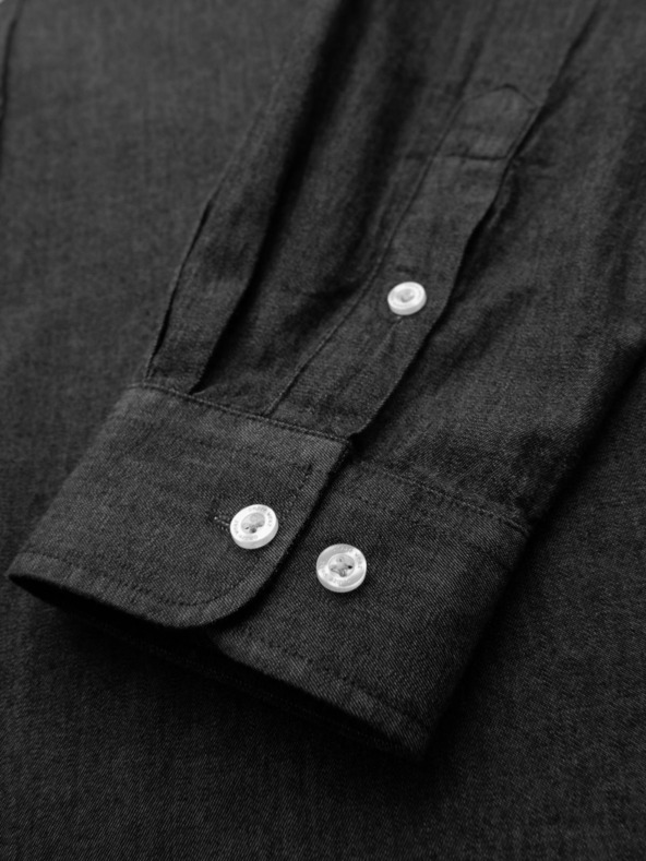 Ombre Clothing Moška jeans srajca z vezeno žepom Ombre Clothing